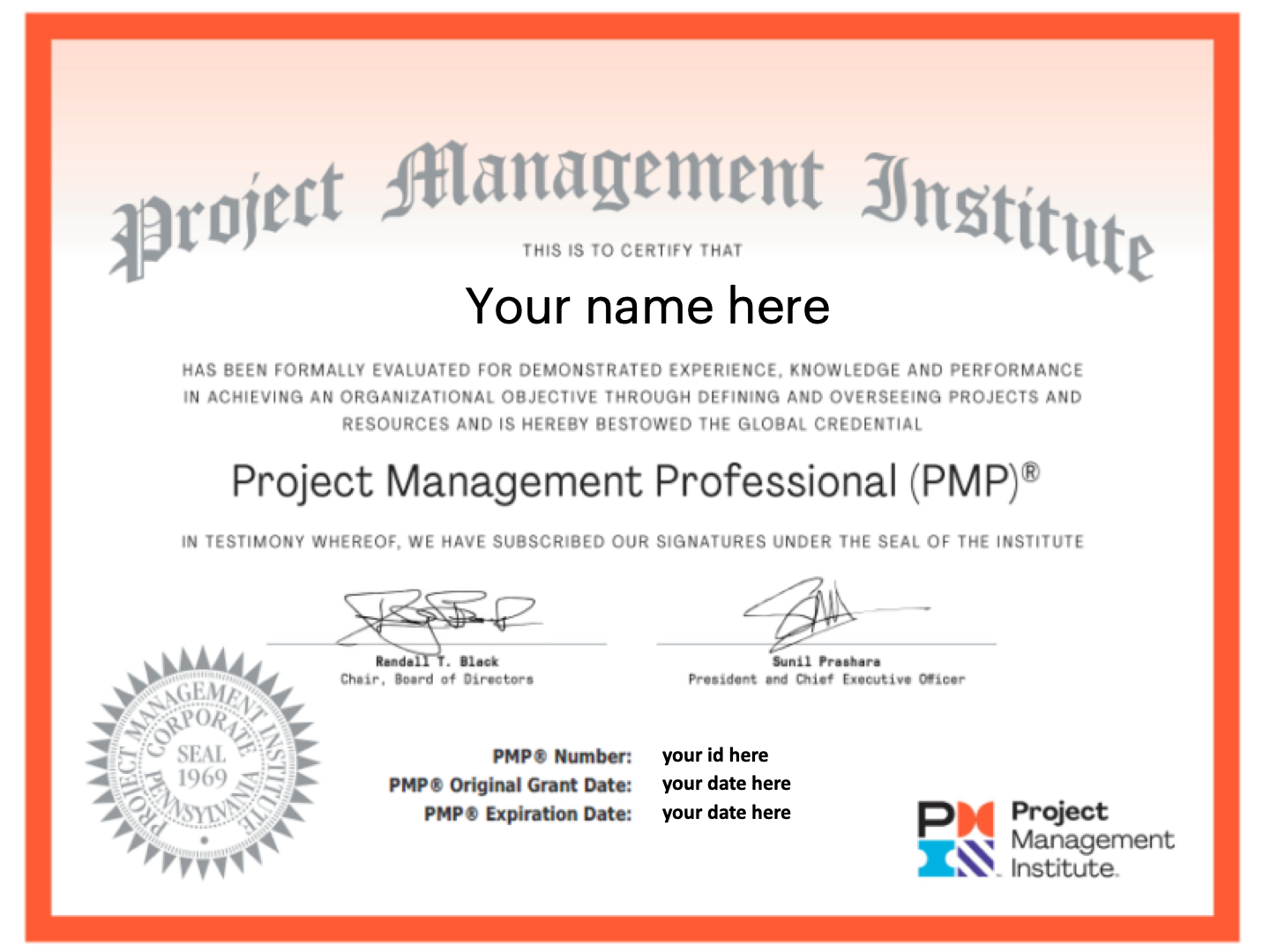 new PMP-course